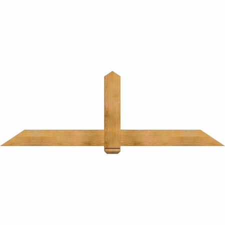 Ekena Millwork Eugene Rough Sawn Timber Gable Bracket, Western Red Cedar, 84"W x 28"H x 4"D x 6"F, 8/12 Pitch GBW084X28X0406EUG00RWR